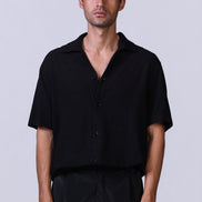 Linen Shirt in Black