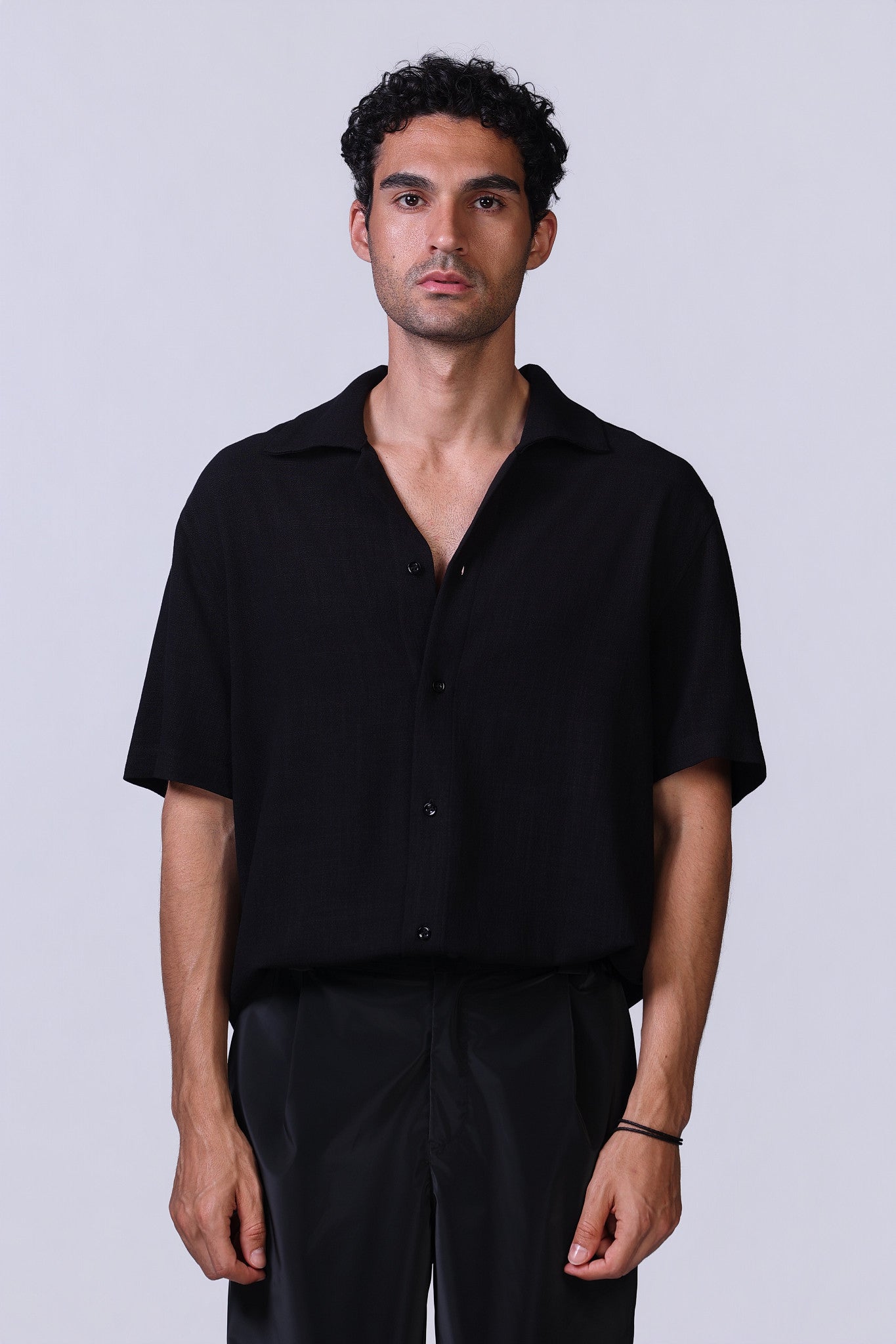 Linen Shirt in Black