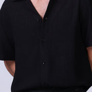Linen Shirt in Black