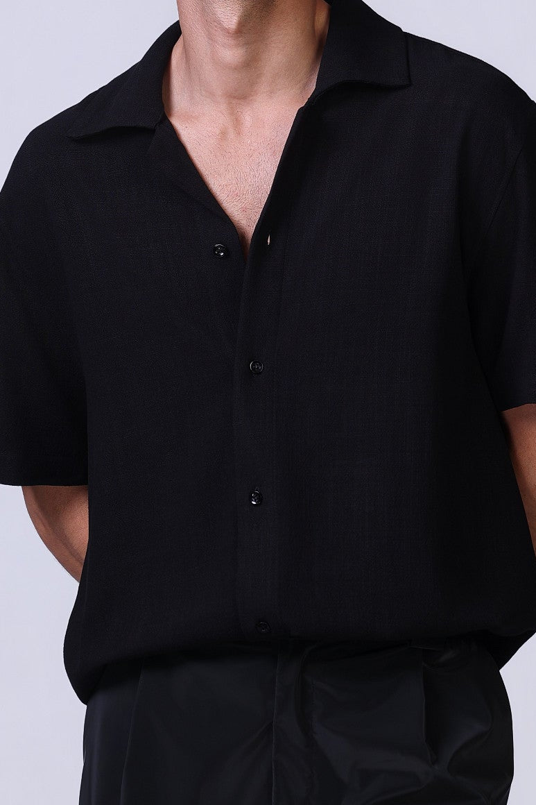 Linen Shirt in Black