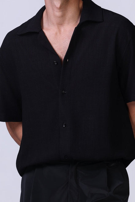 Linen Shirt in Black