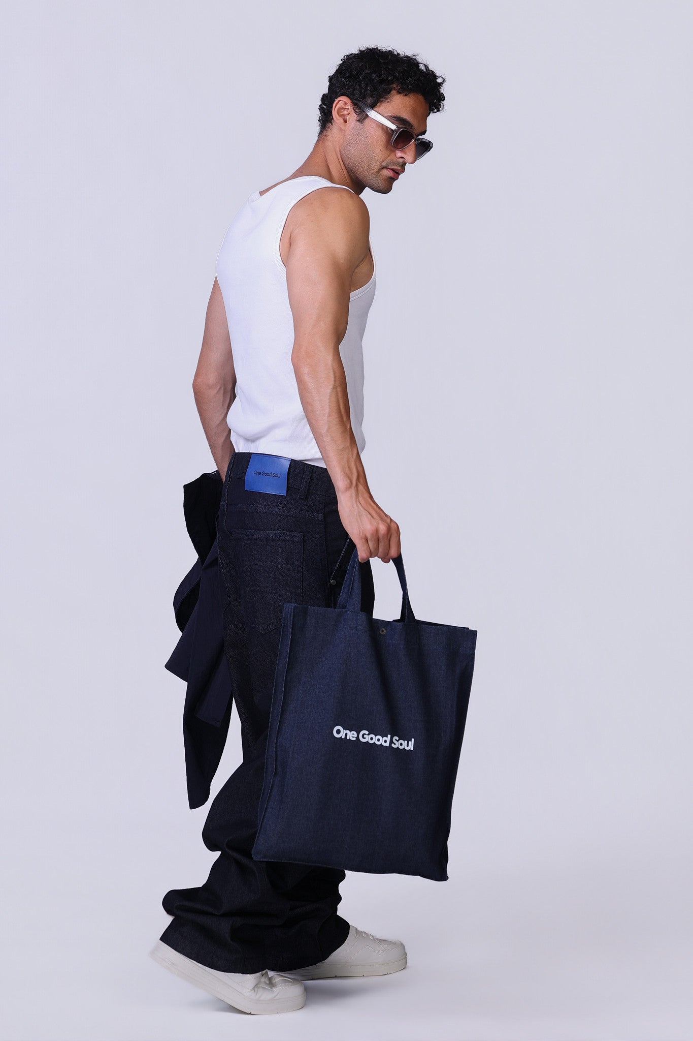 Blue Ink Denim Pants