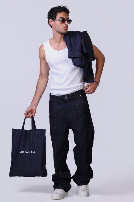 Blue Ink Denim Pants