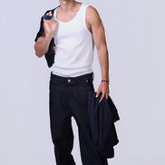 Blue Ink Denim Pants
