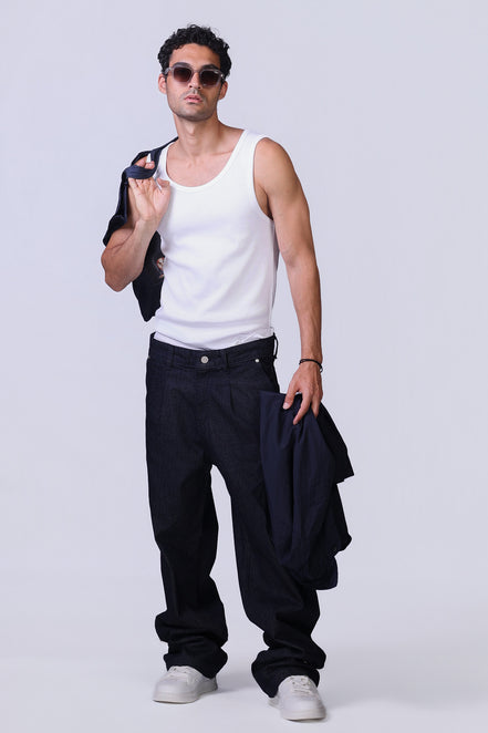Blue Ink Denim Pants