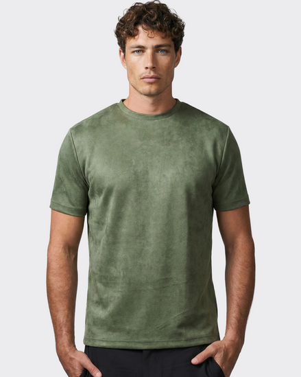 Olive Suede Tshirt