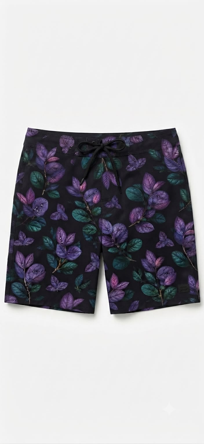 Floral swimsuit in purple