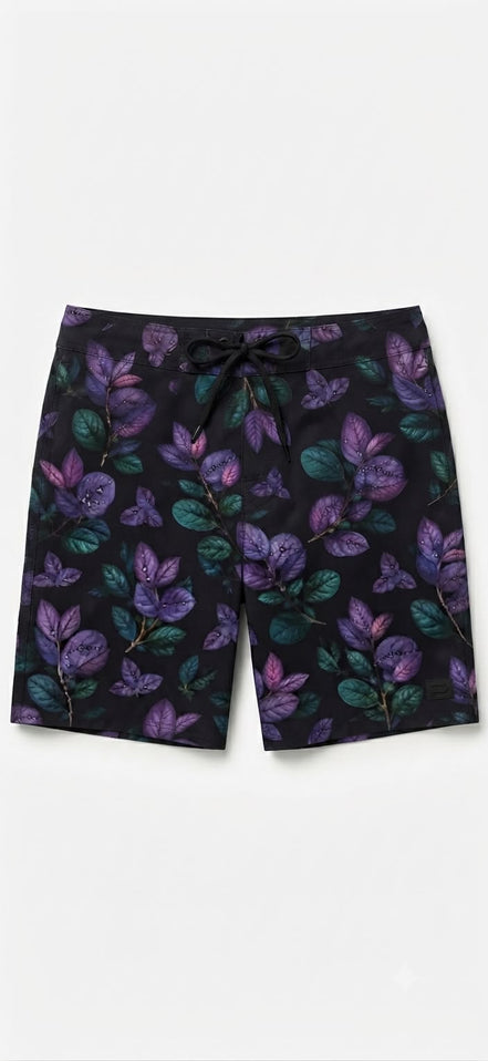 Floral swimsuit in purple