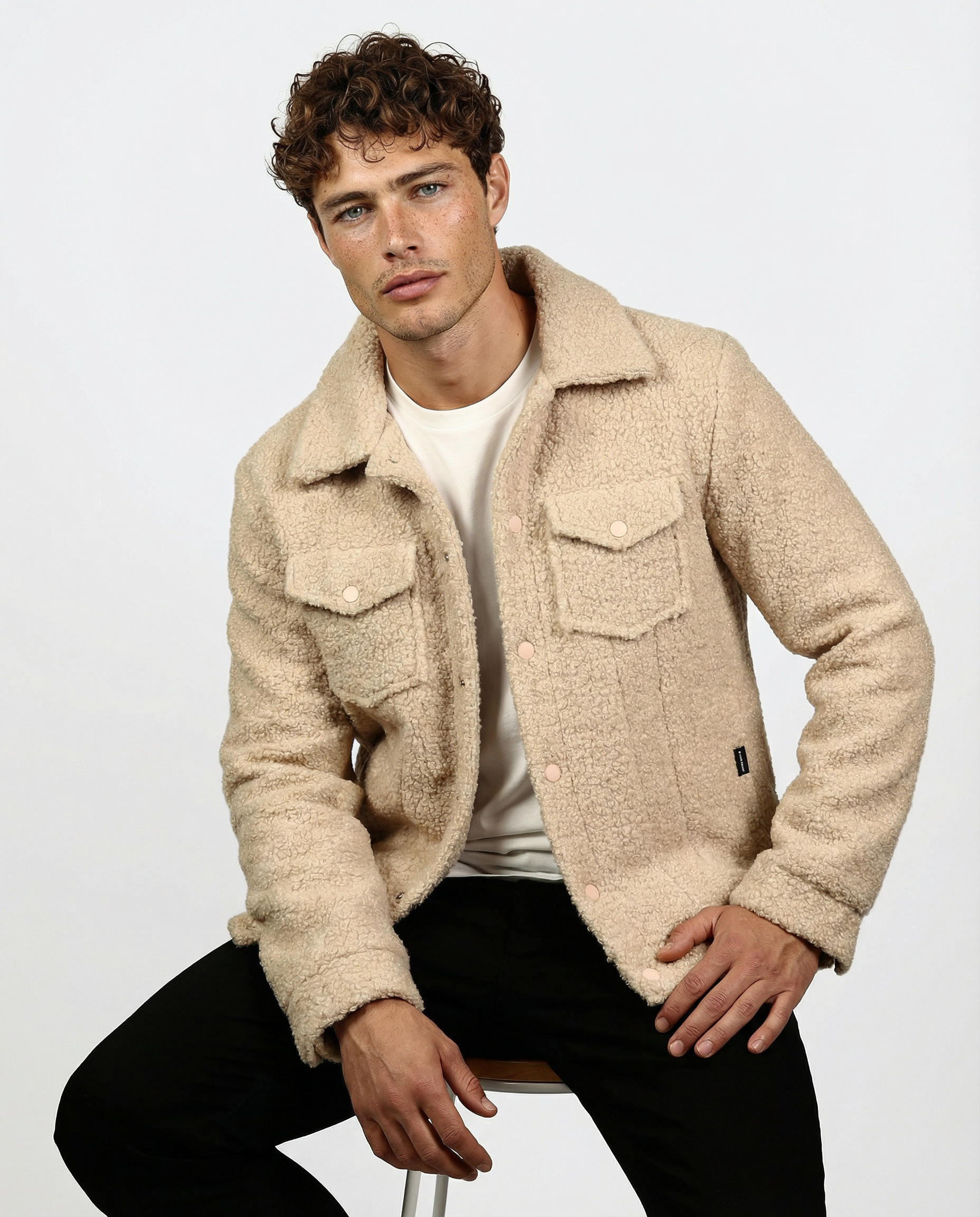Beige Teddy Jacket