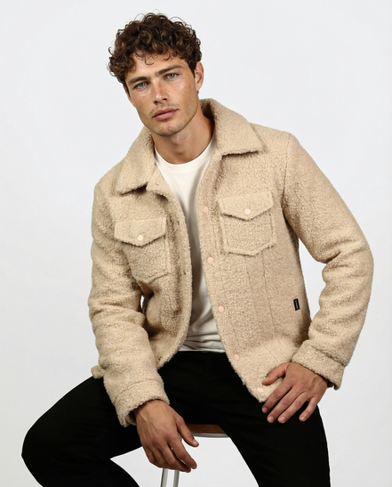 Beige Teddy Jacket