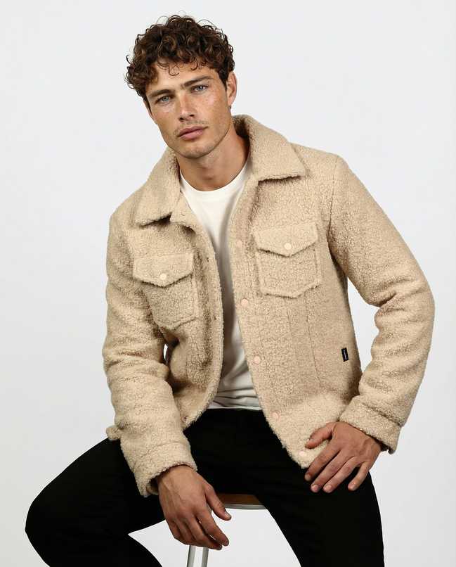 Beige Teddy Jacket