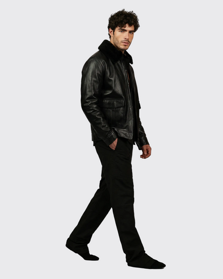 Black Genuine Leather Jacket