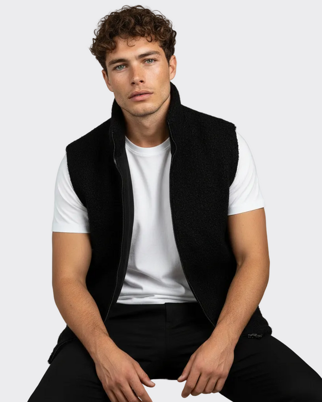 Black Teddy Vest