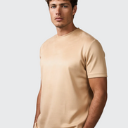 Beige Suede Tshirt