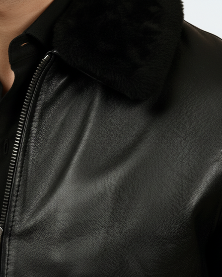 Black Genuine Leather Jacket