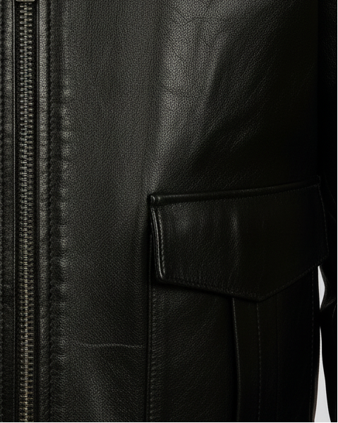 Black Genuine Leather Jacket