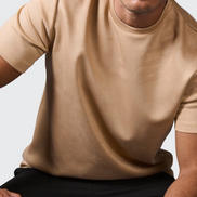 Beige Suede Tshirt