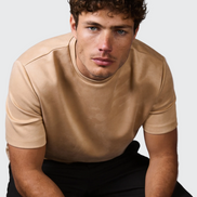 Beige Suede Tshirt