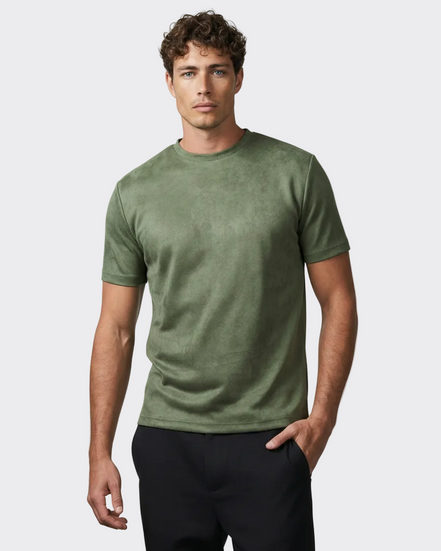 Olive Suede Tshirt