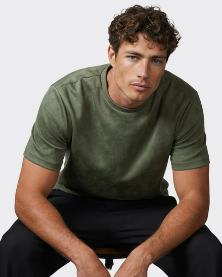Olive Suede Tshirt