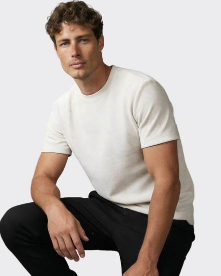 White Suede Tshirt