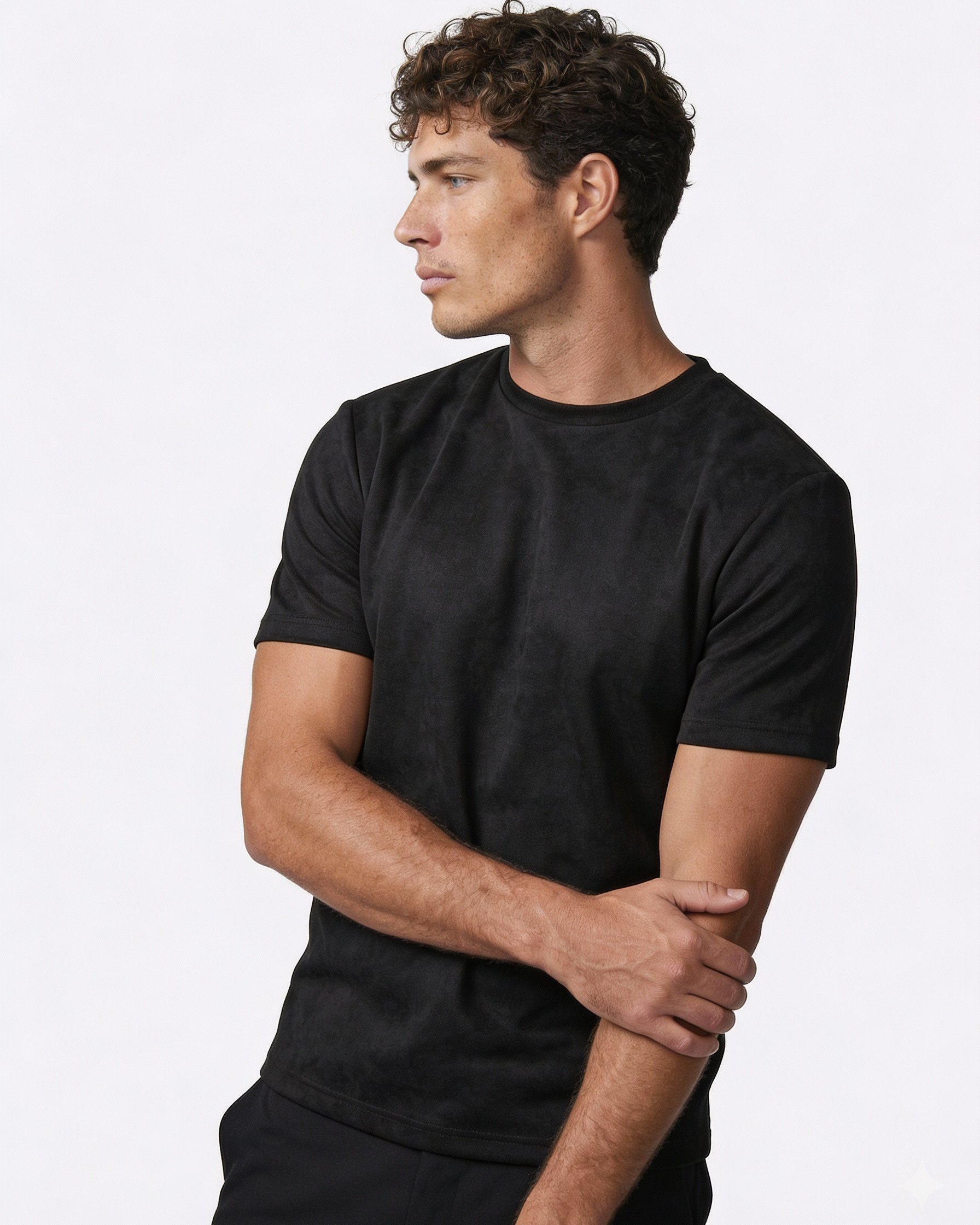 Black Suede Tshirt