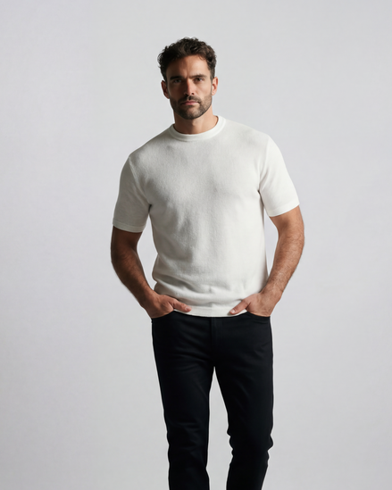 White Wool Tshirt