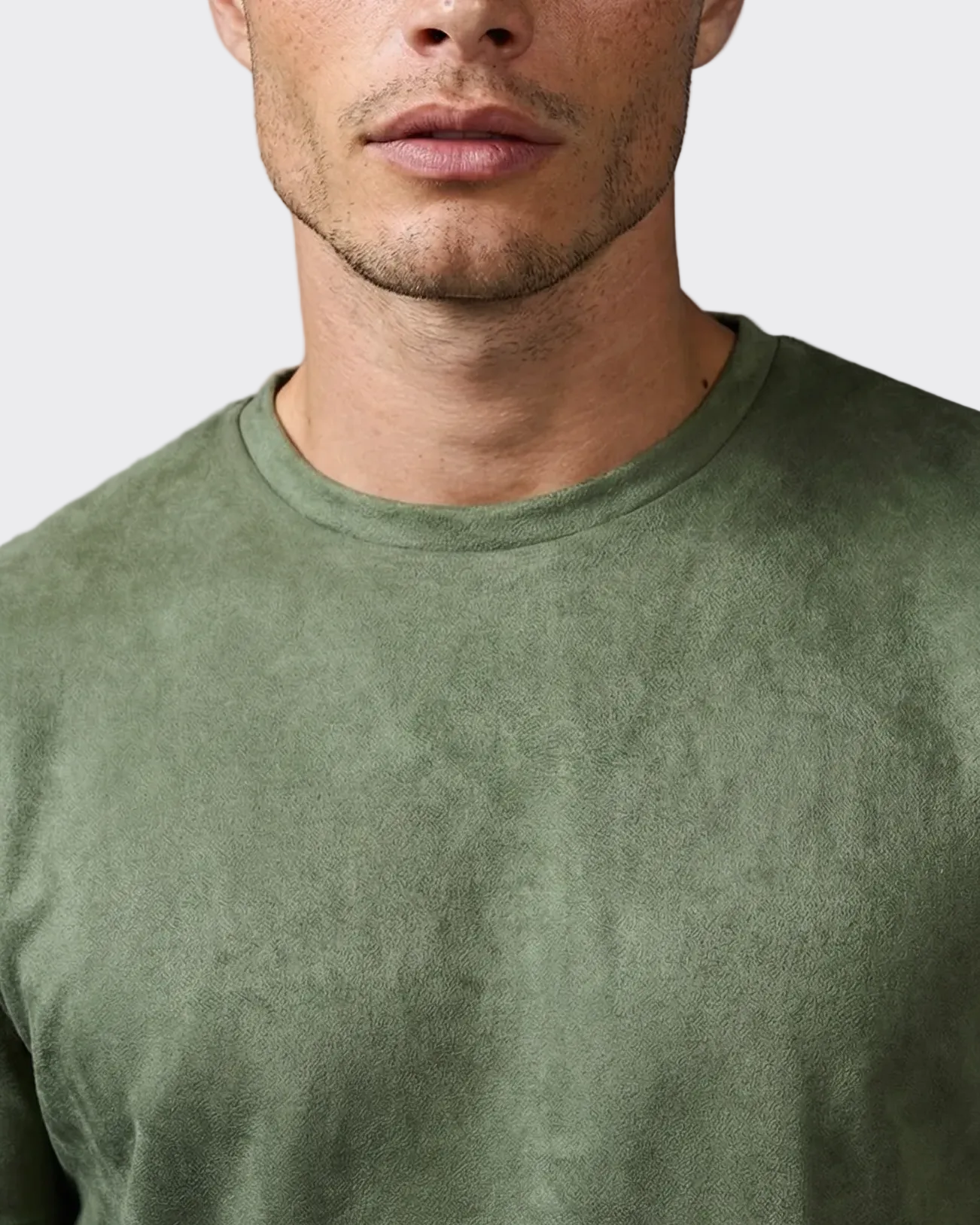 Olive Suede Tshirt