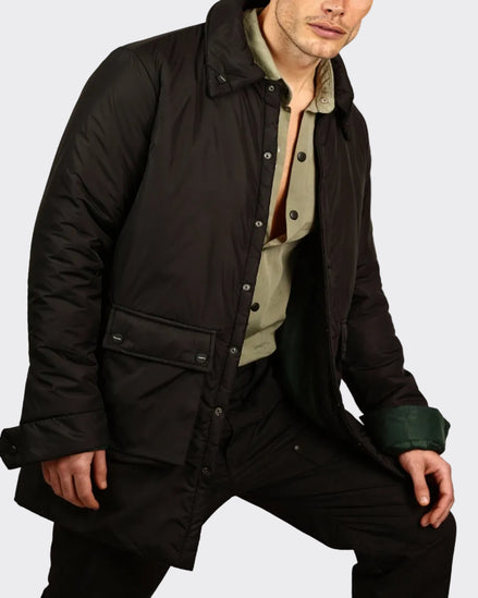 Black Waterproof Coat With Pockets