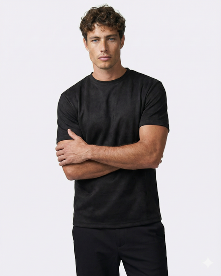 Black Suede Tshirt