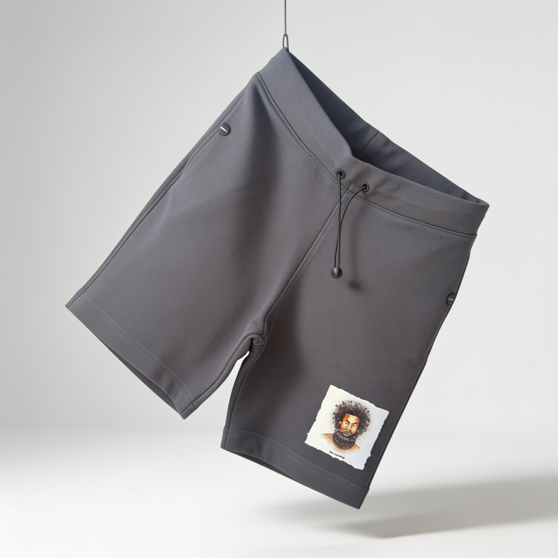 Soul Graphic Shorts in Grey