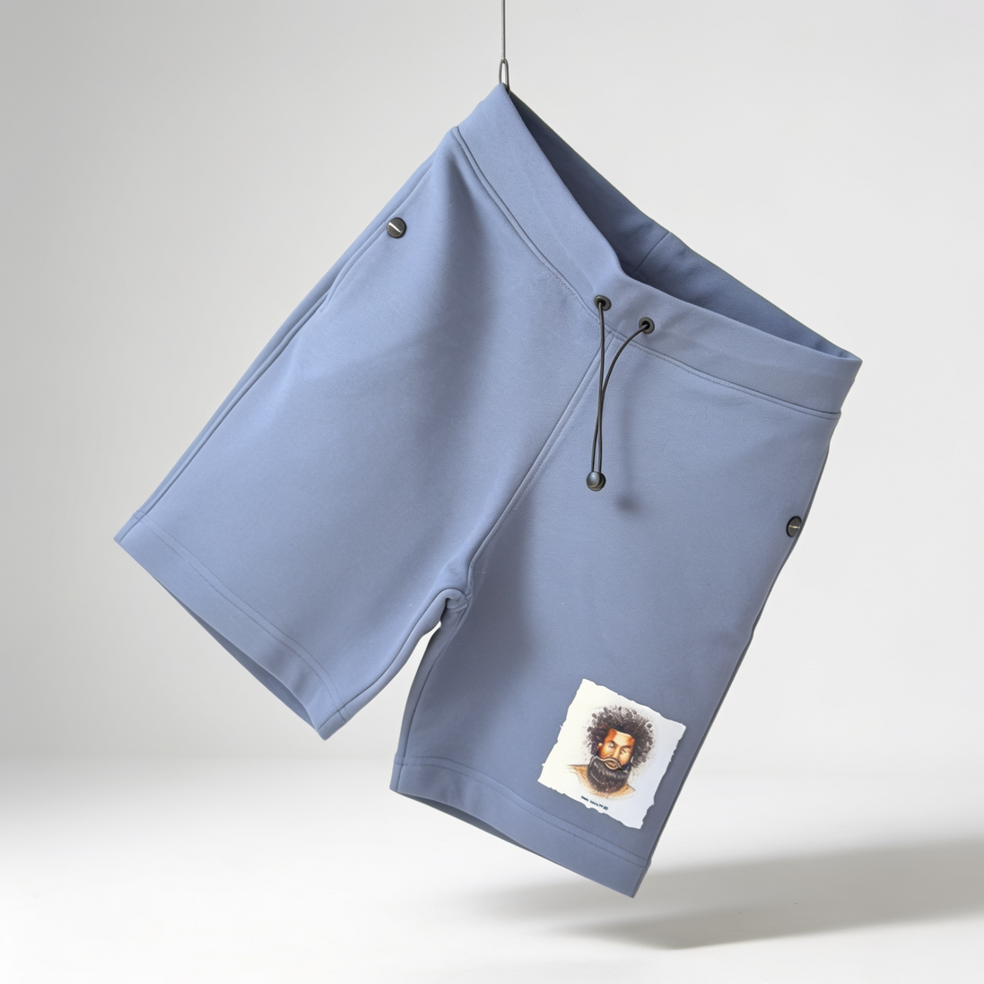 Soul Graphic Shorts in Light Blue
